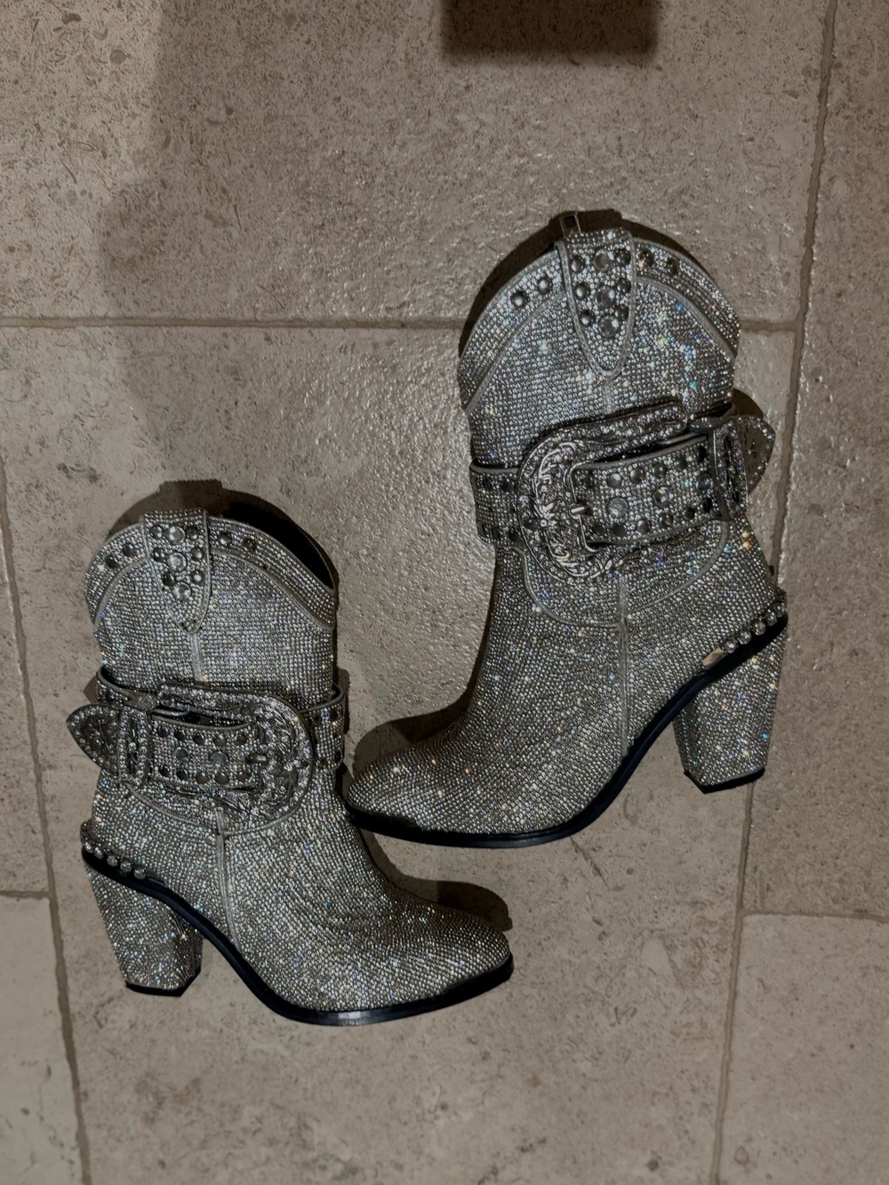 Club Exx rhinestone sheriff shine boots size 7 - Picture 2 of 7